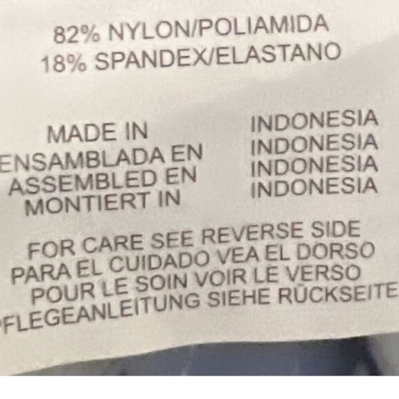 Swim Solutions Navy Multi Plus Size swimsuit Double Strap Tankini Size 16W $79 - Picture 14 of 15